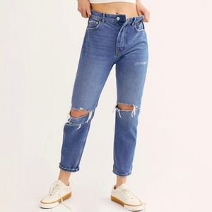 Free People Nico Tapered Boyfriend Jeans